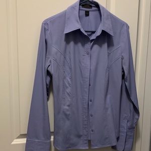 Express Stretch purple button up